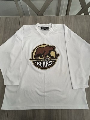 Authentic Harrow Sports Hershey Jr Bears Hockey Jersey White Sz S EUC