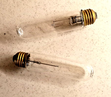 2 Vintage New Westinghouse Mazda Projection Lamp Bulbs Burn Base Down 108W