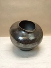 Haeger Ceramic Pottery Vase Unique Shape Black 7 1/2+” H x 8” Around