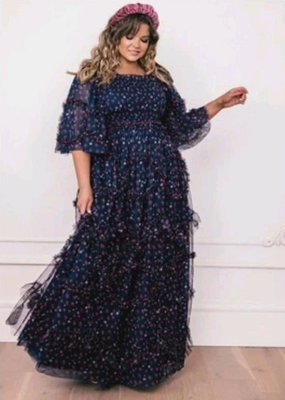 #ad #ad Jessakae Everafter Dress 1XL Formal Semiformal Maxi Smocked Top On Off Shoulder $100.00