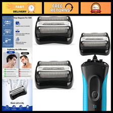 Electric Shaver Replacement Head for Series 3, Foil  Cutter Razor Heads, 2-Pack