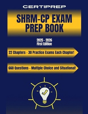 CertiPrep - SHRM-CP Prep Book 2025-2026 First Edition by Certiprep Paperback Boo