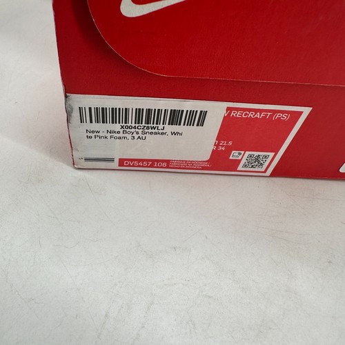 Nike Court Borough Low Sneaker Athletic White Boys Size 2.5Y Lace-Up - Picture 7 of 8