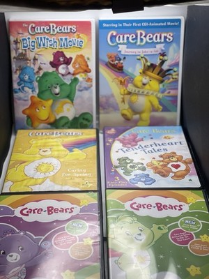 Care Bears DVDs Lot of 8 first cgi movie included. Big wish movie. Music videos 