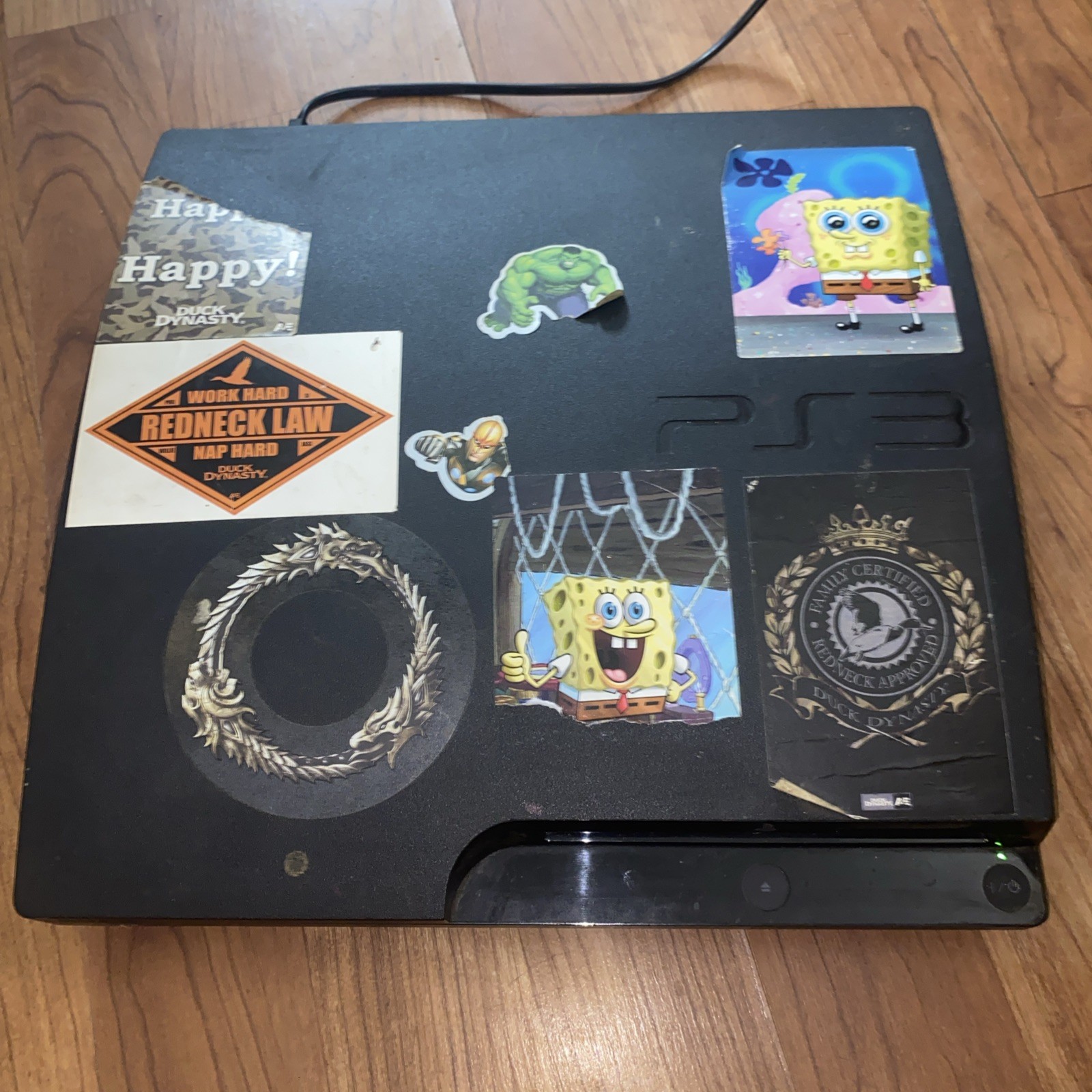 Sony PS3 PlayStation 3 Slim Black Console & 7 Games Tested for power 