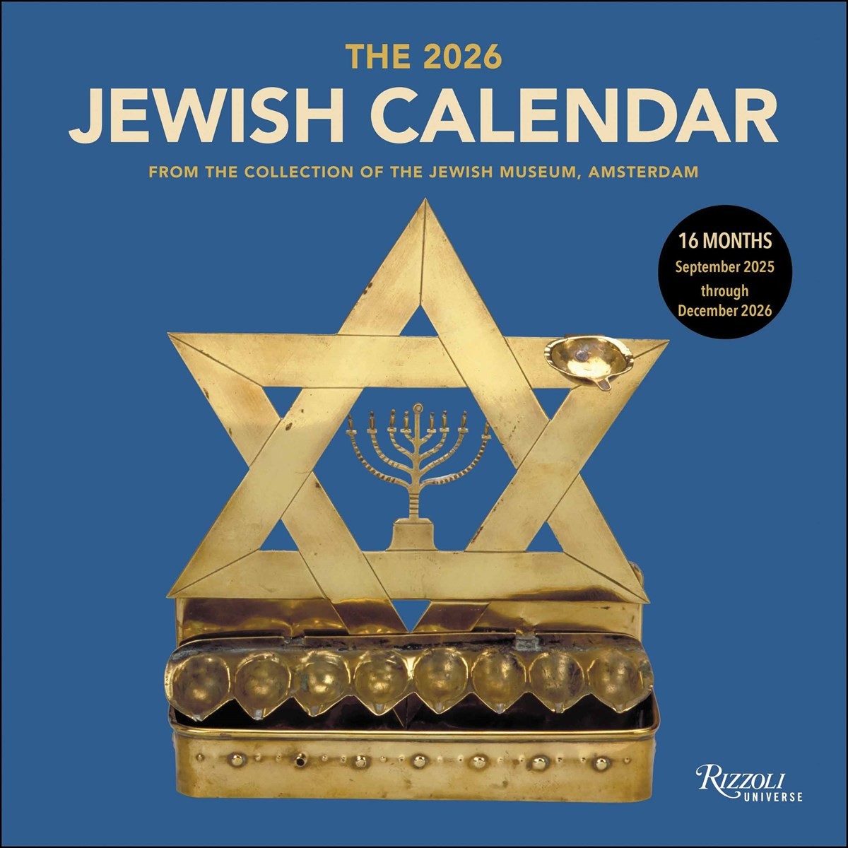 The Jewish Calendar 2025 - 2026, Wall Calendars, Month To View, Lifestyle, Gift