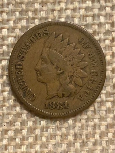 1881 Indian Head Cent Very Fine VF+
