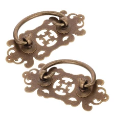 2 Pcs Vintage Gold Cabinet Knobs Door Hardware Handle