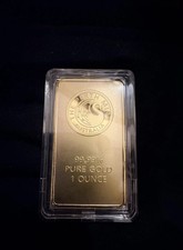 The Perth Mint 1 oz Gold Bar 0.9999 Fine Gold 99.99% Pure Gold Bullion 1855.00 per troy oz