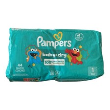 Pampers - Baby-Dry Diapers Size 1, 44 ct - Leakproof Baby Care