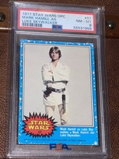 1977 O-PEE-CHEE OPC STAR WARS #57 LUKE SKYWALKER ROOKIE PSA 8 NM-MINT LOW POP!!!