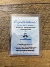 2025 WWE Topps Exalted Black And White Signatures Green Rusev Auto Redemption/50