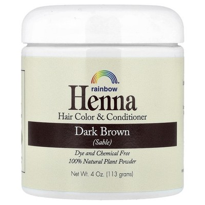 Henna, Hair Color & Conditioner, Dark Brown (Sable), 4 oz (113 g)