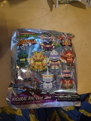 Teenage Mutant Ninja Turtles x Godzilla Monogram 3D Figural Bag Clip NEW SEALED