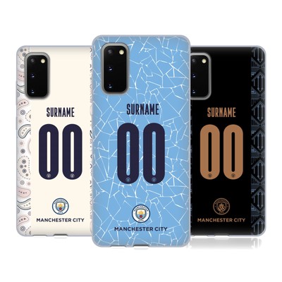 CUSTOM MANCHESTER CITY FC 2020/21 BADGE KIT SOFT GEL CASE FOR SAMSUNG PHONES 1
