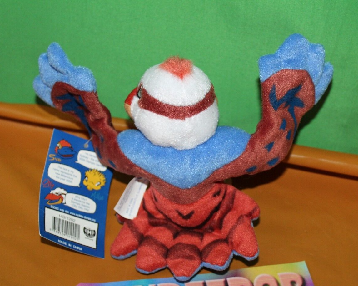 Sydney Australia 2000 Olympics Mascot Olly Stuffed Animal Bird