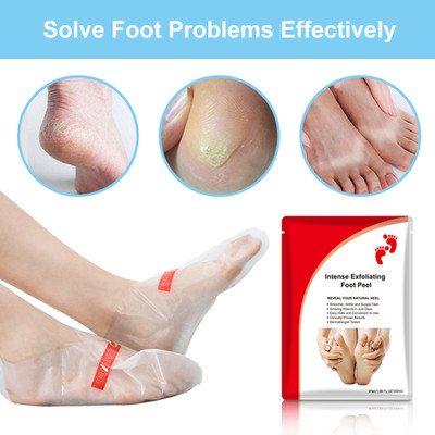 Intense Exfoliating Foot Peel Mask Dead Skin Callus Remover Soft Smooth Feet