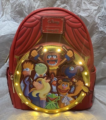 LOUNGEFLY DISNEY THE MUPPETS GROUP MINI BACKPACK LIGHT UP