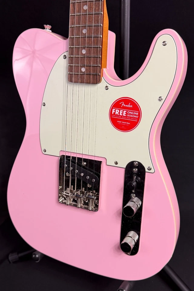 Squier FSR Classic Vibe 60's Custom Esquire Electric Guitar Shell Pink (058) - Image 4 of 4