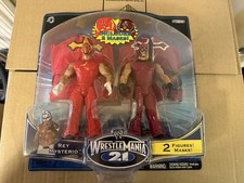 Wwe Wrestlemania 21 Rey Mysterio Figures And Masks Double Pack Jakks Wwf