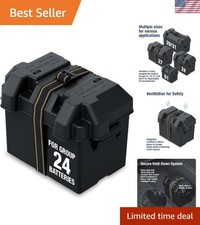 Group 24 Vented Marine Battery Box Protects Group 24 Batteries With Secure ...