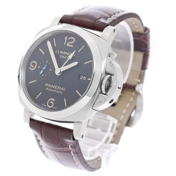 Panerai — Officine Panerai Luminor 1950 Acciaio PAM01320 44mm SS Black Dial Watch #C2433