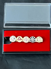 Bodies York Rite Triple Tau Chapter Mark Mason KT Tie Bar tono dorado NUEVO