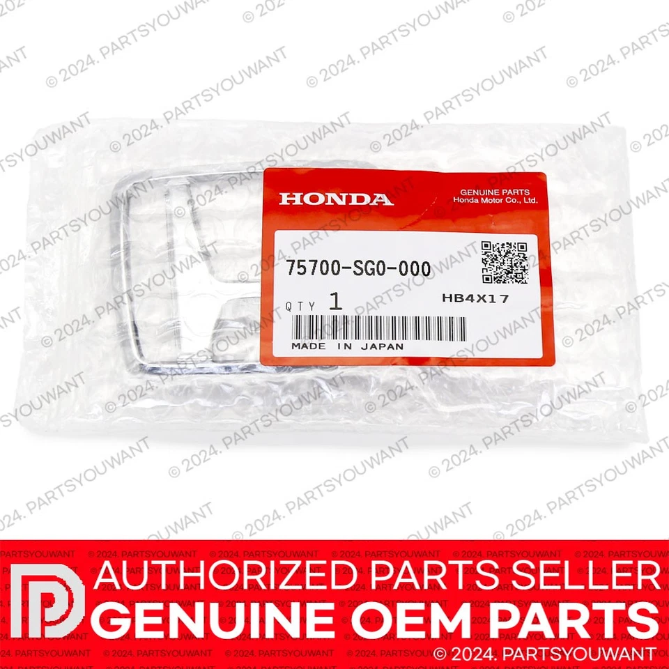 正品本田思域 CRX 原始设备制造商前罩徽章 75700-SG0-000 / 75700SG0000 — 第 4/4 张图片
