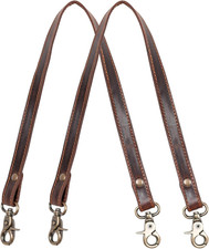 HB Full Grain Leather Purse Strap 2Pcs  24" Premium Short Purse Replacement Han