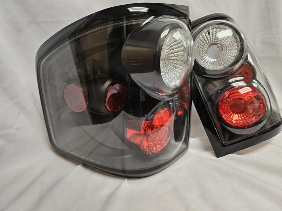 FITS 97-04 FLARESIDE F150 F-150 TRUCK FORD EURO TAIL LIGHTS NEW BLACK HOUSING - Image 2 of 4