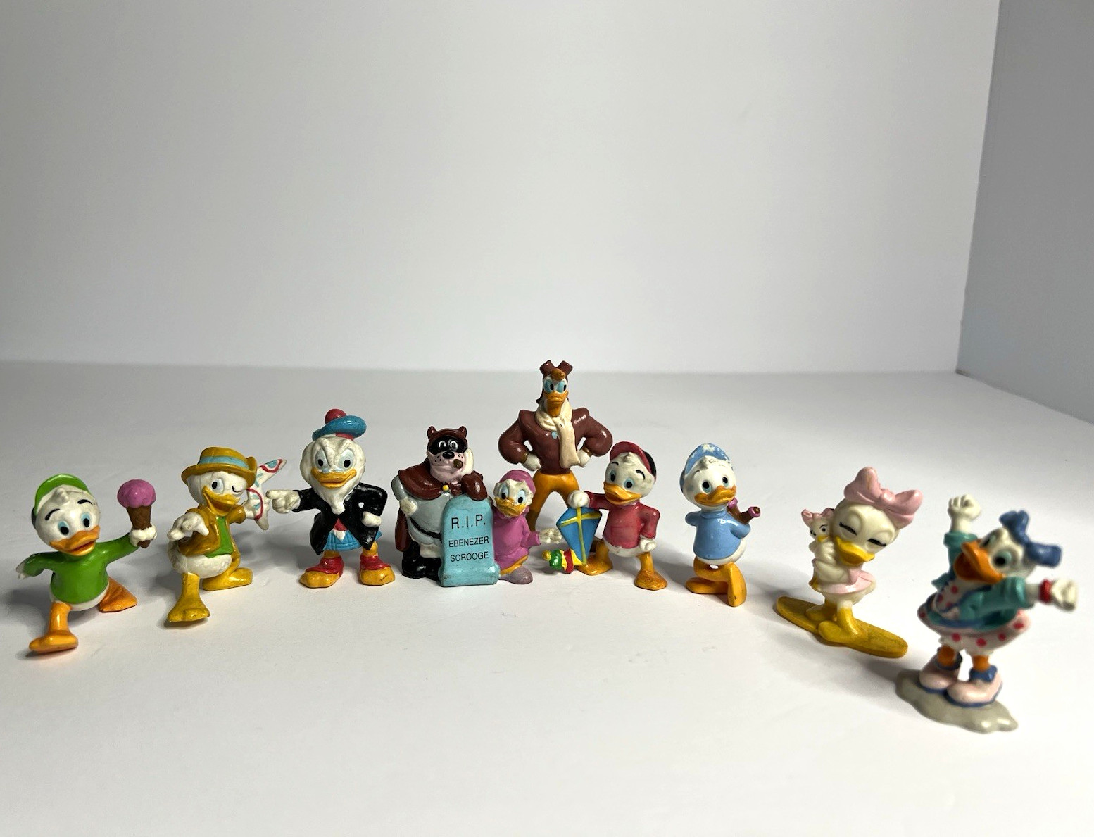 Vintage Disney Applause PVC Figure Lot 9pc DuckTales Launchpad McQuack Huey Dewe