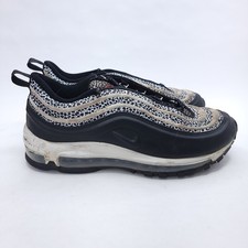 Nike Air Max 97 Safari Womens Size 9.5 Black White Athletic Shoes Sneakers