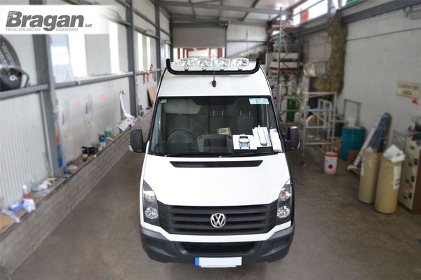 Dach Lichtleiste Schwarz +Led +Flecken FüR Volkswagen Crafter 2017 + Rostfrei-image