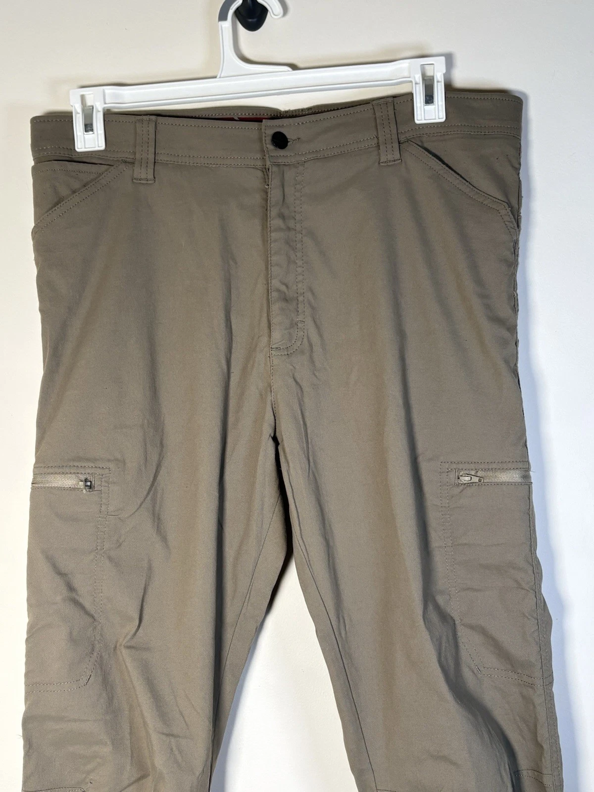 Wrangler Outdoor Series Mens Tan Stretch Cargo Hiking Pants NW788FR 36x32