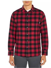 Eddie Bauer Men's Bristol Flannel Shirt Color: Rio Red Jameson Plaid , Size: M 