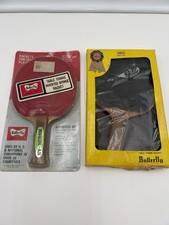  2 - Vintage Butterfly Table Tennis Racket RARE Tempest-an  Morim-an w/ OG BOX
