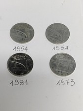 moneta dieci lire 1973_ 1981 _1954_ usata