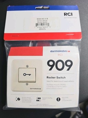 BRAND NEW Dormakaba Surface Mount Rocker Switch RCI RCI -909S-MO Dormakaba 909