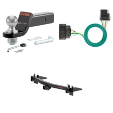 CURT 13614 Trailer Hitch 2in Receiver, Trailer Wiring, Ball Mount, Hitch Lock