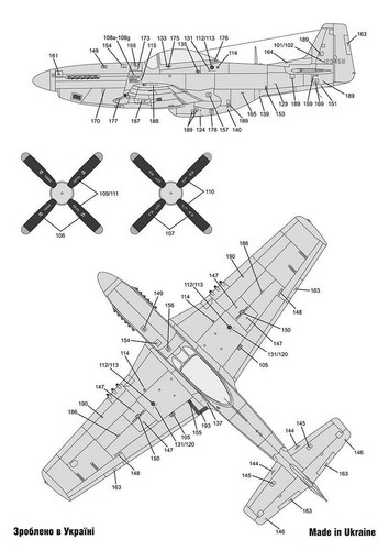 FOXBOT 48-060A 1:48 Decals North American P51 Mustang Nose Teeth and Girl Part I - Picture 5 of 12