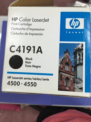 HP Color LaserJet Series 4500 \u0026 4550 Print Cartridge C4191-00905: Black  C4191A | eBay
