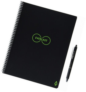 Rocketbook EVR-LR Reusable Wirebound Notebook - Black