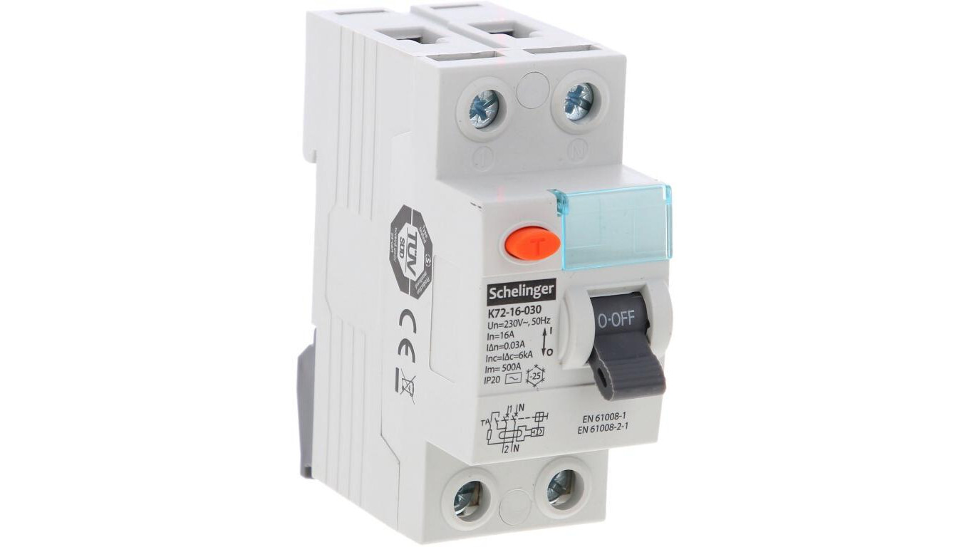 RESIDUAL CURRENT BREAKER AC 2P 16A 30mA SCHELINGER A03-K7-2-16-030 /T2UK
