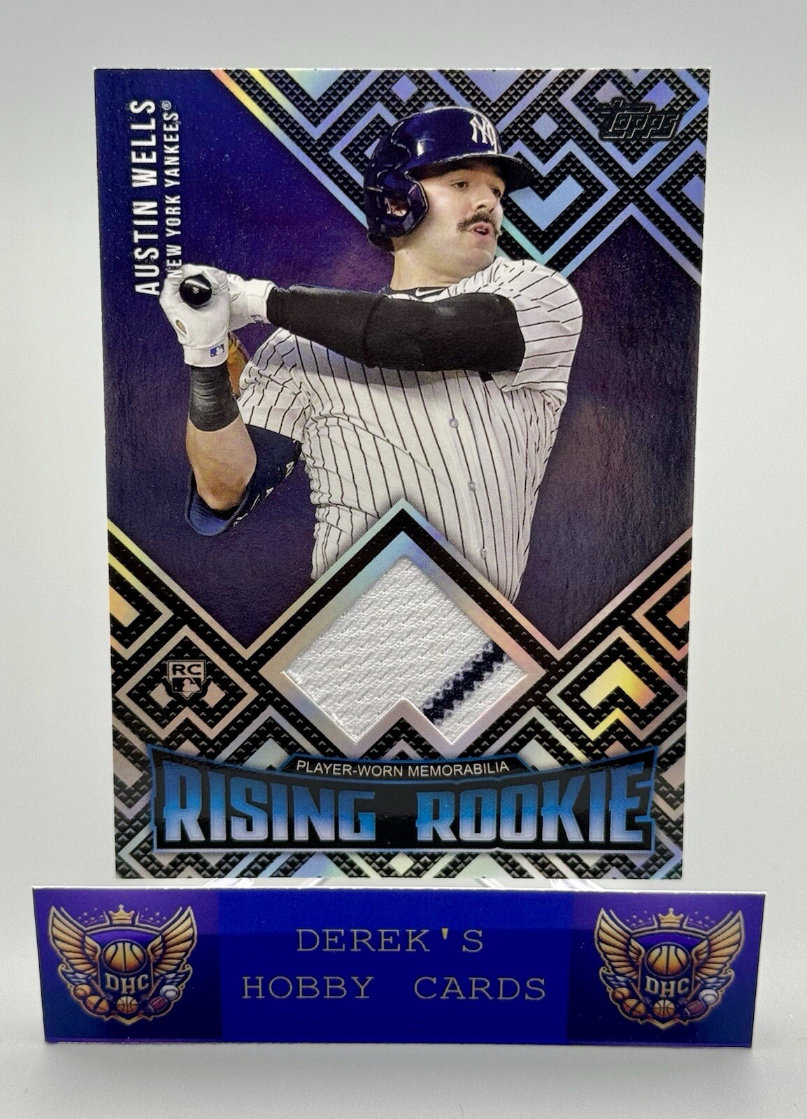 Austin Wells - 2024 Topps Rising Rookie Relic #RRR-AW - New York Yankees RC