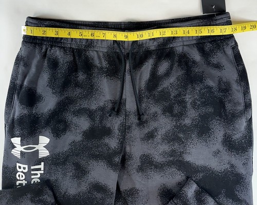 NWT Under Armour Men's UA Rival Black Terry Novelty Joggers XL Pants 1377593-001 - Picture 7 of 8