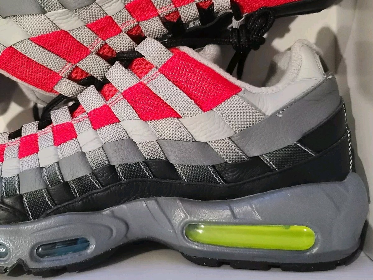 NEW Women's Size 11 Nike By You Air Max 95 Woven Shoes Grey Black