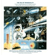 Palau 1989 - Apollo XI Moon - Sheet of 25 Stamps - Scott #218 - MNH