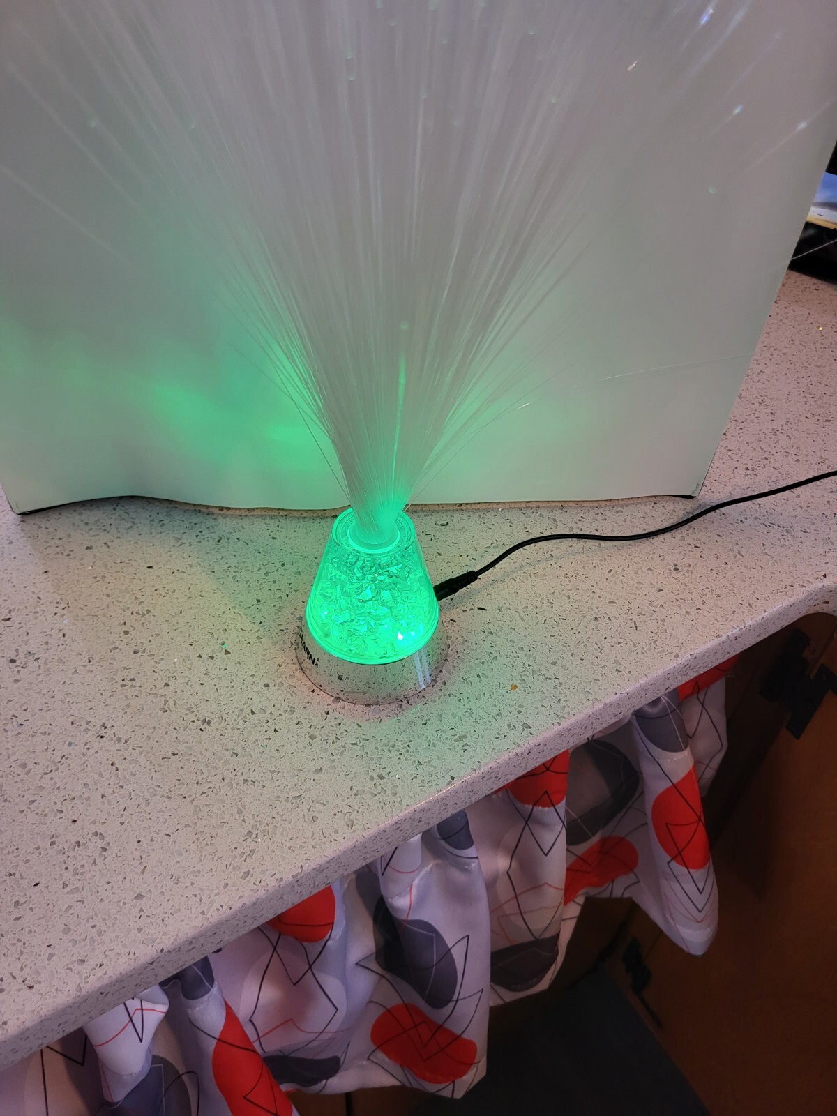 Vintage Fiber Optic Retro Color Changing Fiber Optics Light Lamp Works