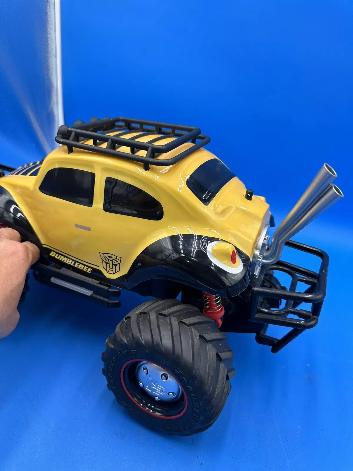 jada transformers bumblebee volkswagen beetle rc carro remoto não carrega 
