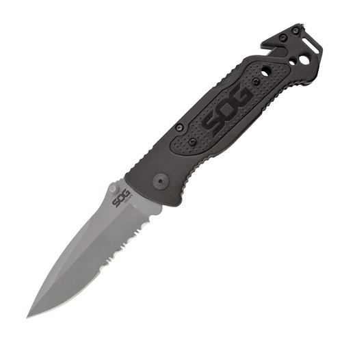 SOG Visionary 1 Taschenmesser – Schwarze VG-10 Klinge, Zytel-Griff, 10 Zoll